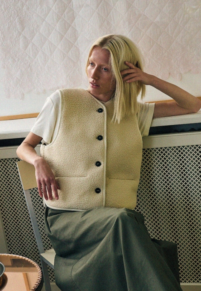 Teddy vest - Off White