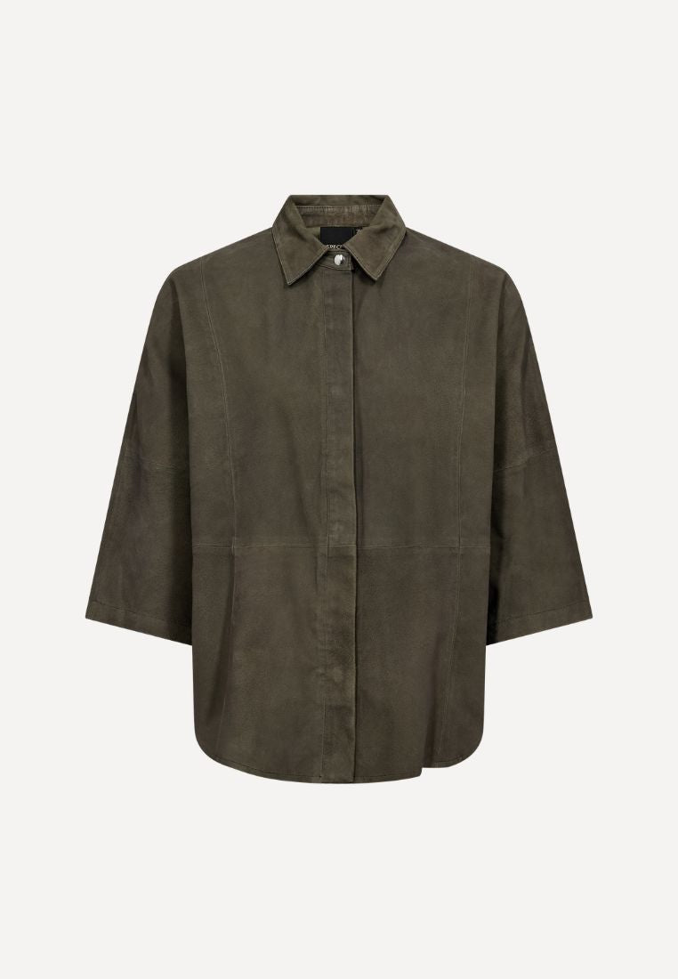 TennaDEP Suede skjorte - Khaki