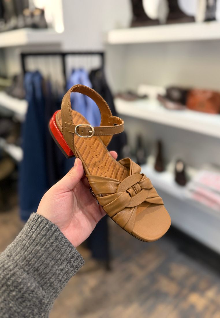 Tusack sandal - Camel/Tomate
