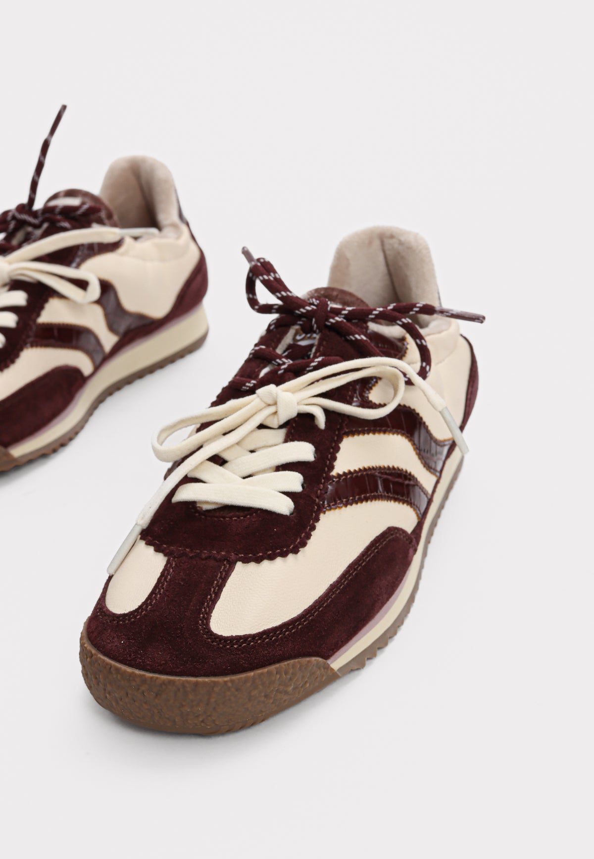 Utah sneaker - Combi Milk Burgundy