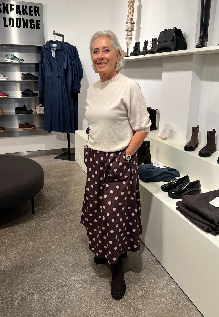 Vilma nederdel - Brown/Sand