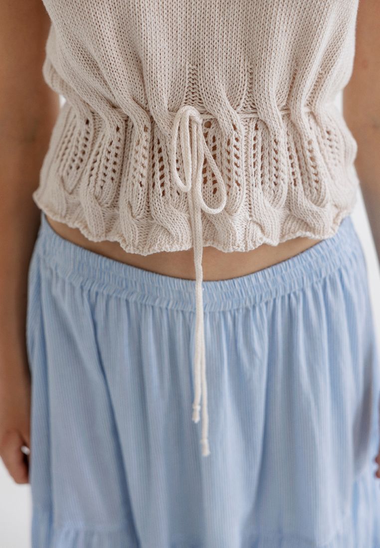 Vaka top - Chalk