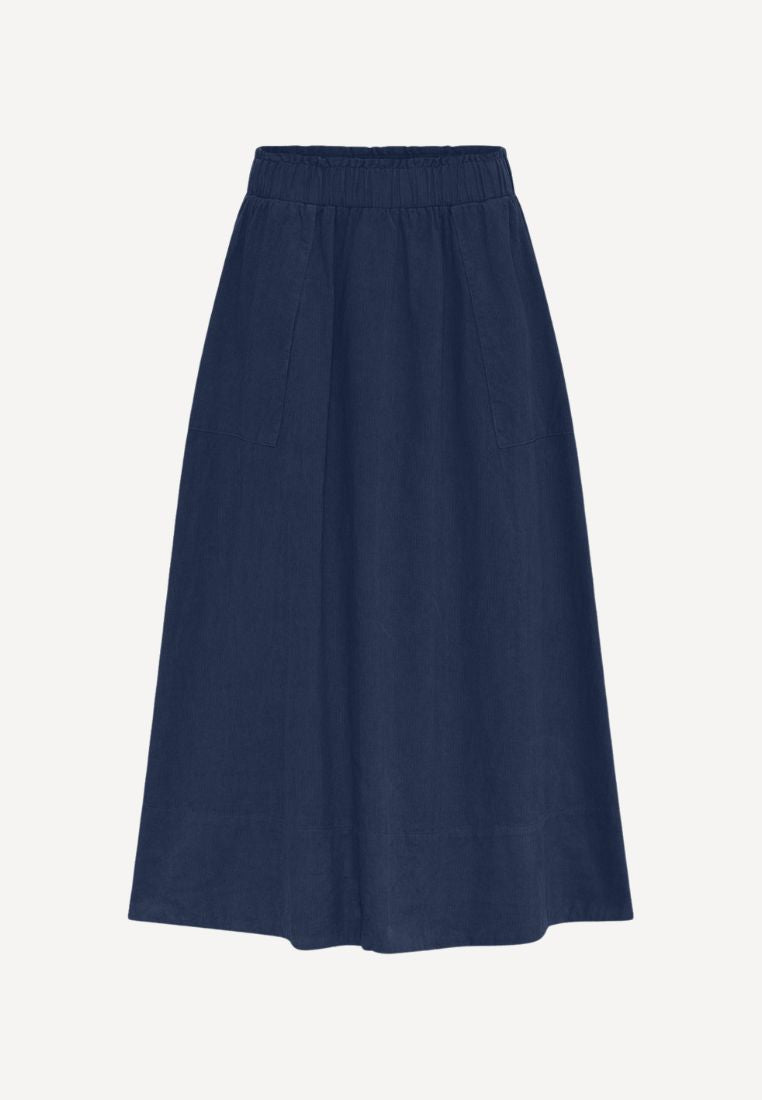 Vilma fløjl nederdel - Navy