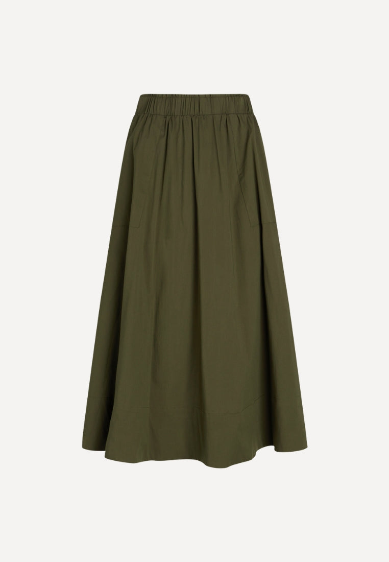 Vilma nederdel - Army Green