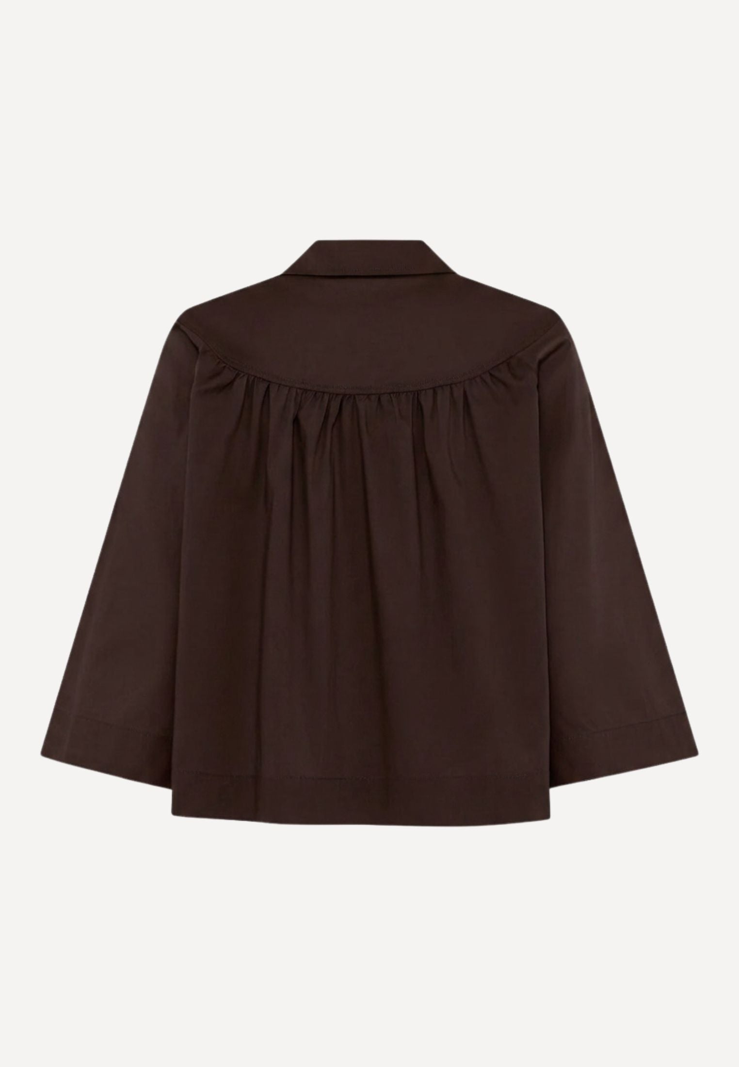 Vilma bluse - Dark Brown