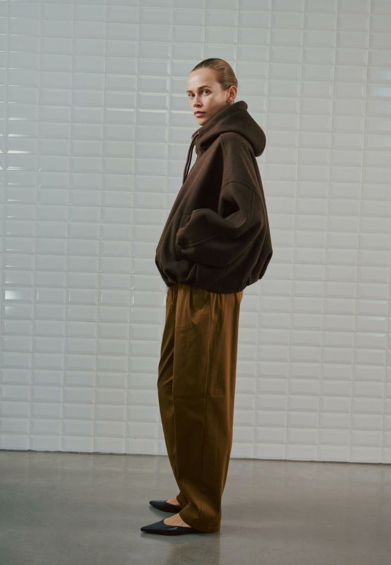 WBLFlora Hooded jakke - Dark Brown