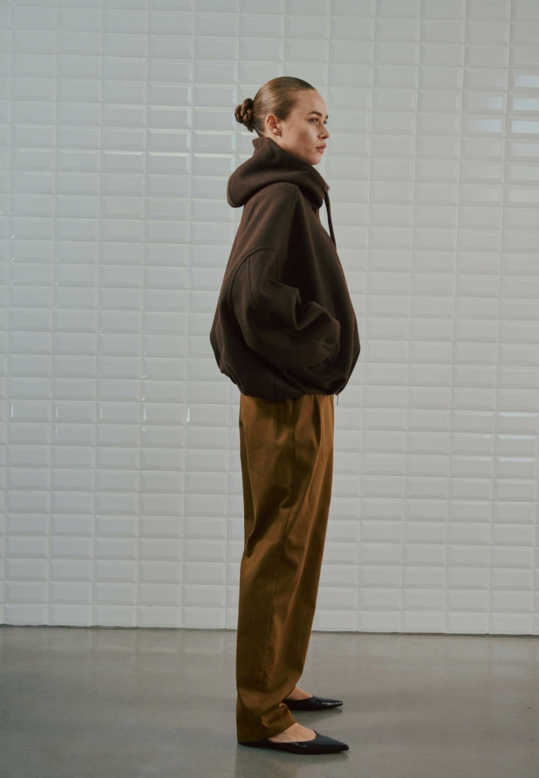 WBLFlora Hooded jakke - Dark Brown