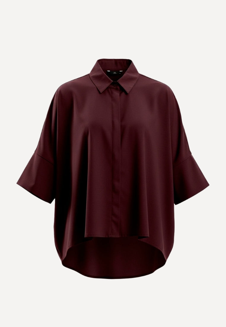 WBLMadison Batsleeve skjorte - Blackberry Cherry