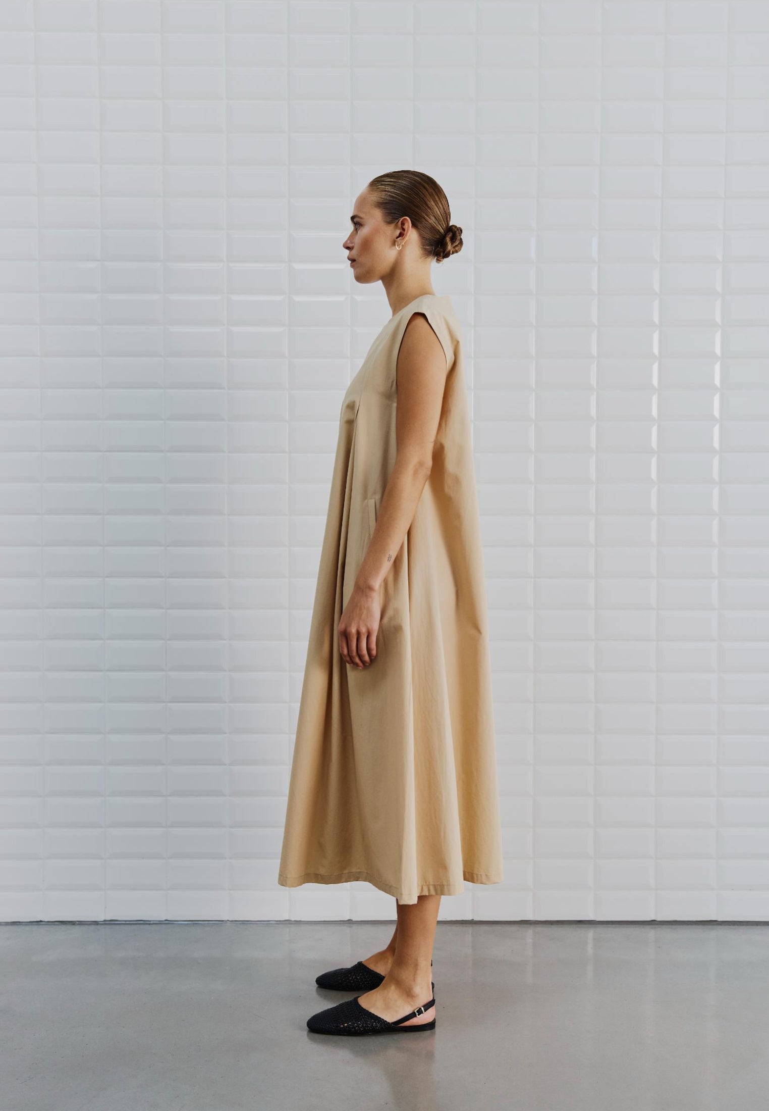 WBLagneta Midi kjole - Beige Yellow