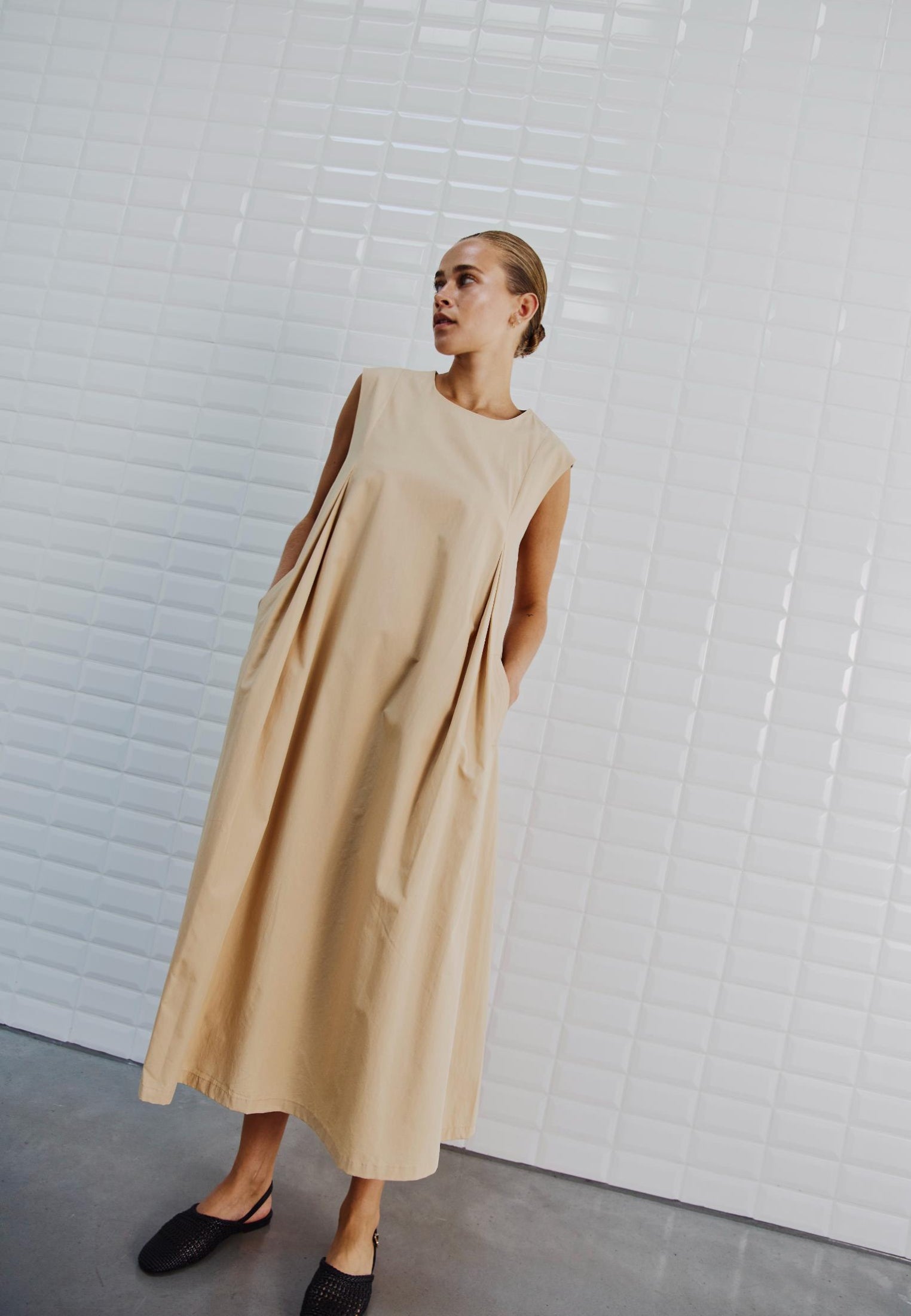 WBLagneta Midi kjole - Beige Yellow