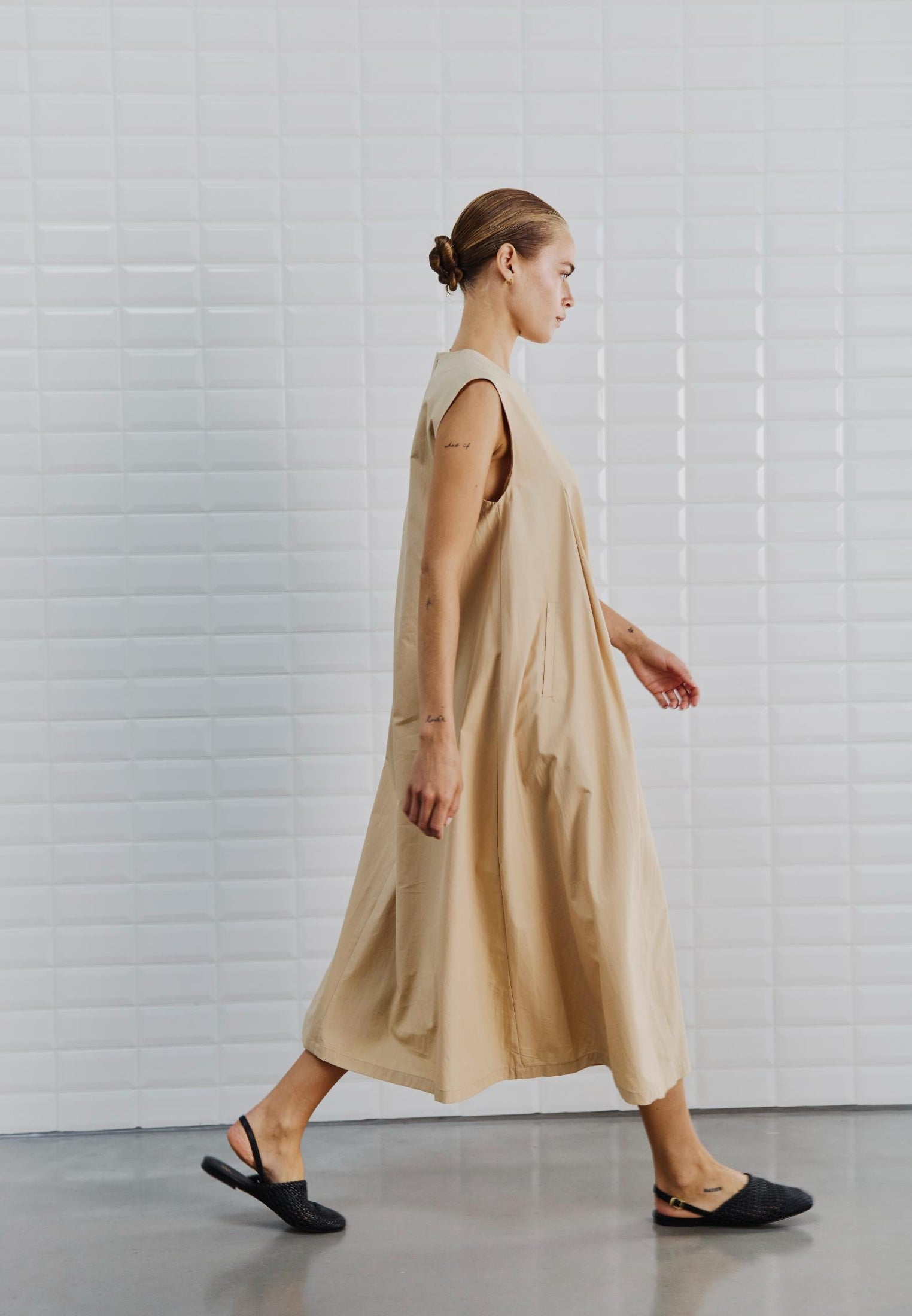 WBLagneta Midi kjole - Beige Yellow
