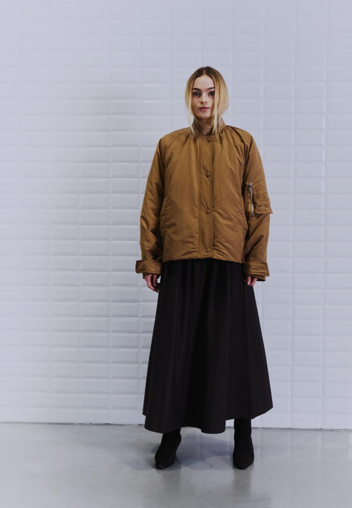 WBLGrappy Bomber jakke - Dark Camel