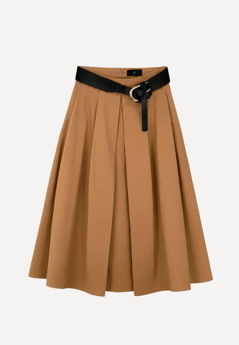 WBLHeather Midi nederdel - Dark Camel