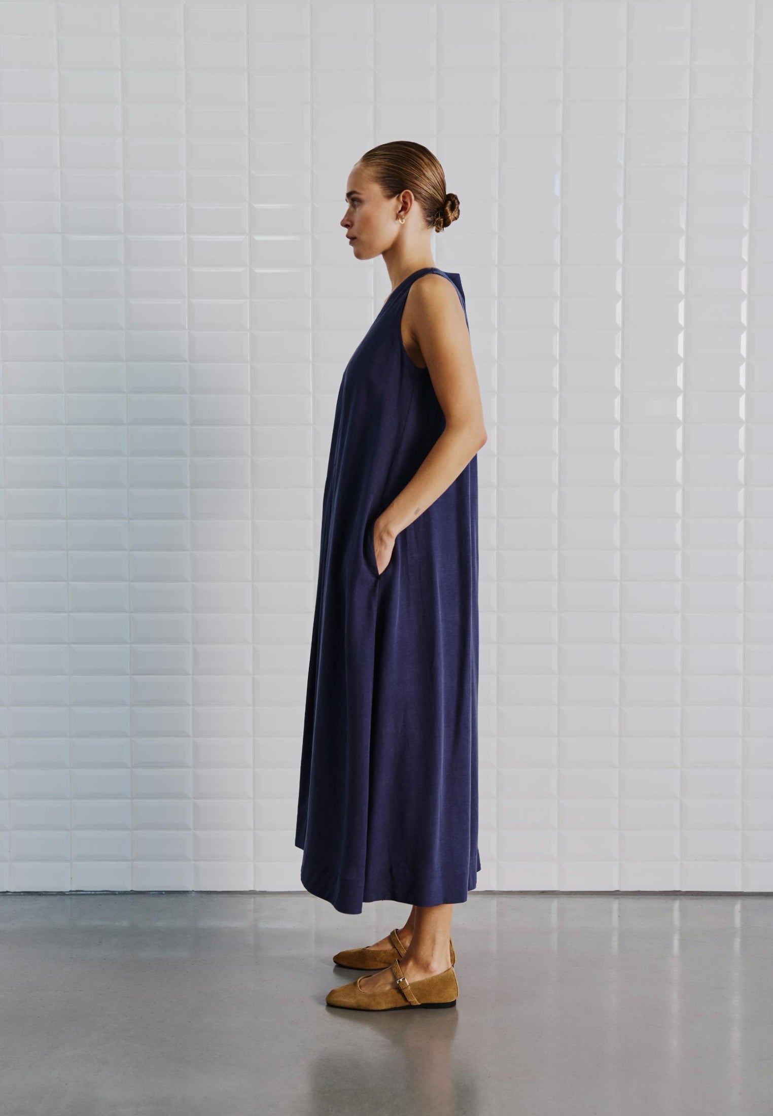 WBLisolde Midi kjole - Midnight Blue