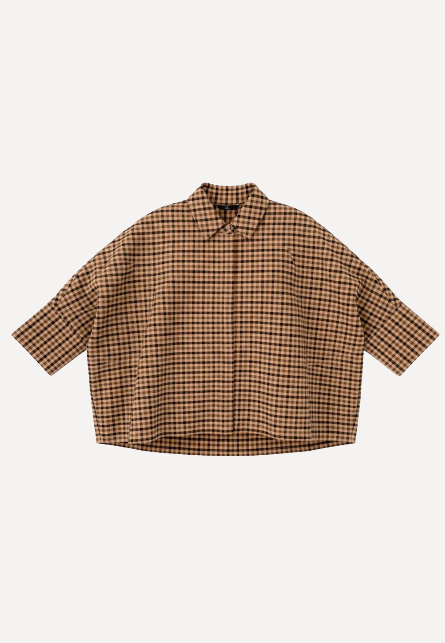 WBLmadison Check Bat Shirt - Camel Check