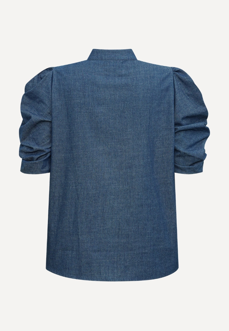 ZabinaGO Ci bluse - Denim Chambrey