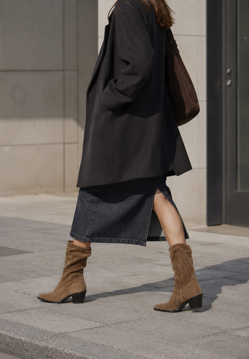 Adley støvle - Suede Wood