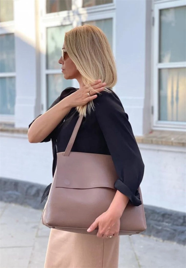 Alex Large taske - Cappuccino