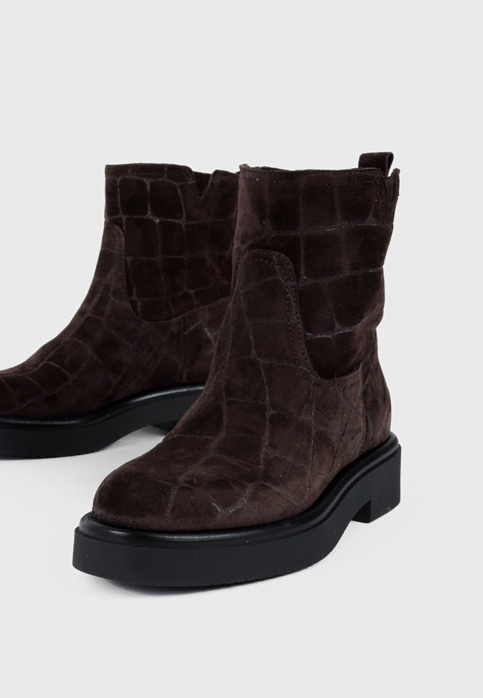 Almira støvle - Dark Brown