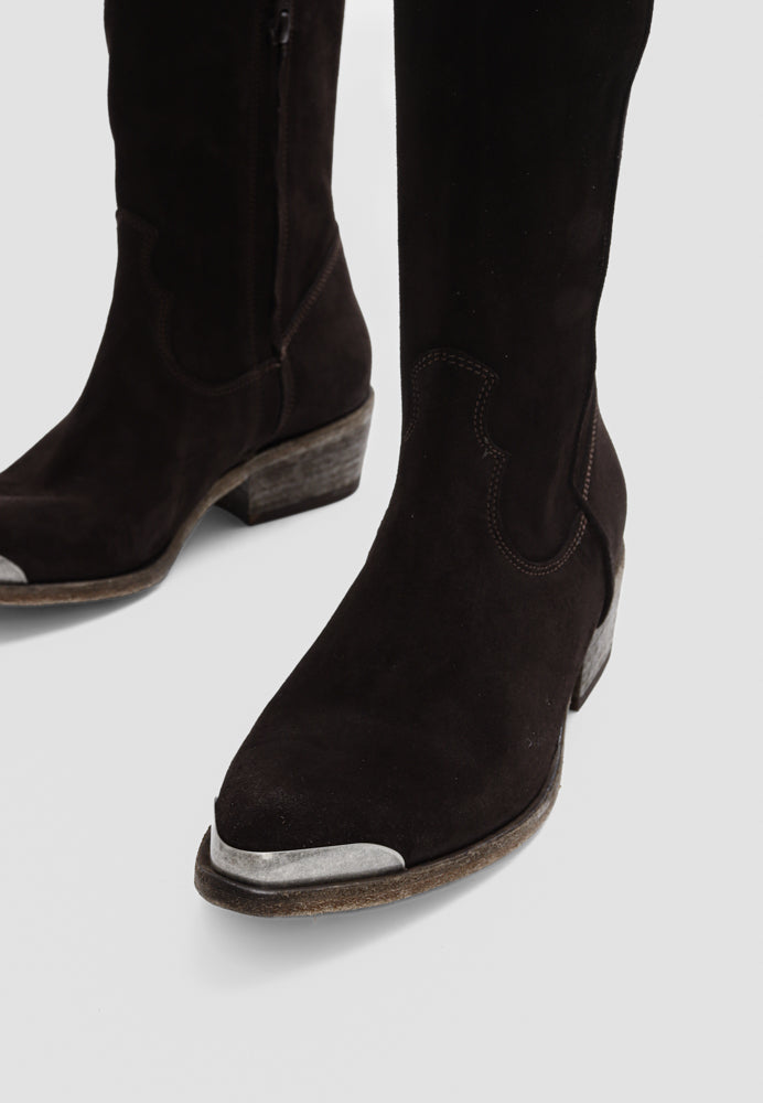 Amalfi støvle - Suede Mocca