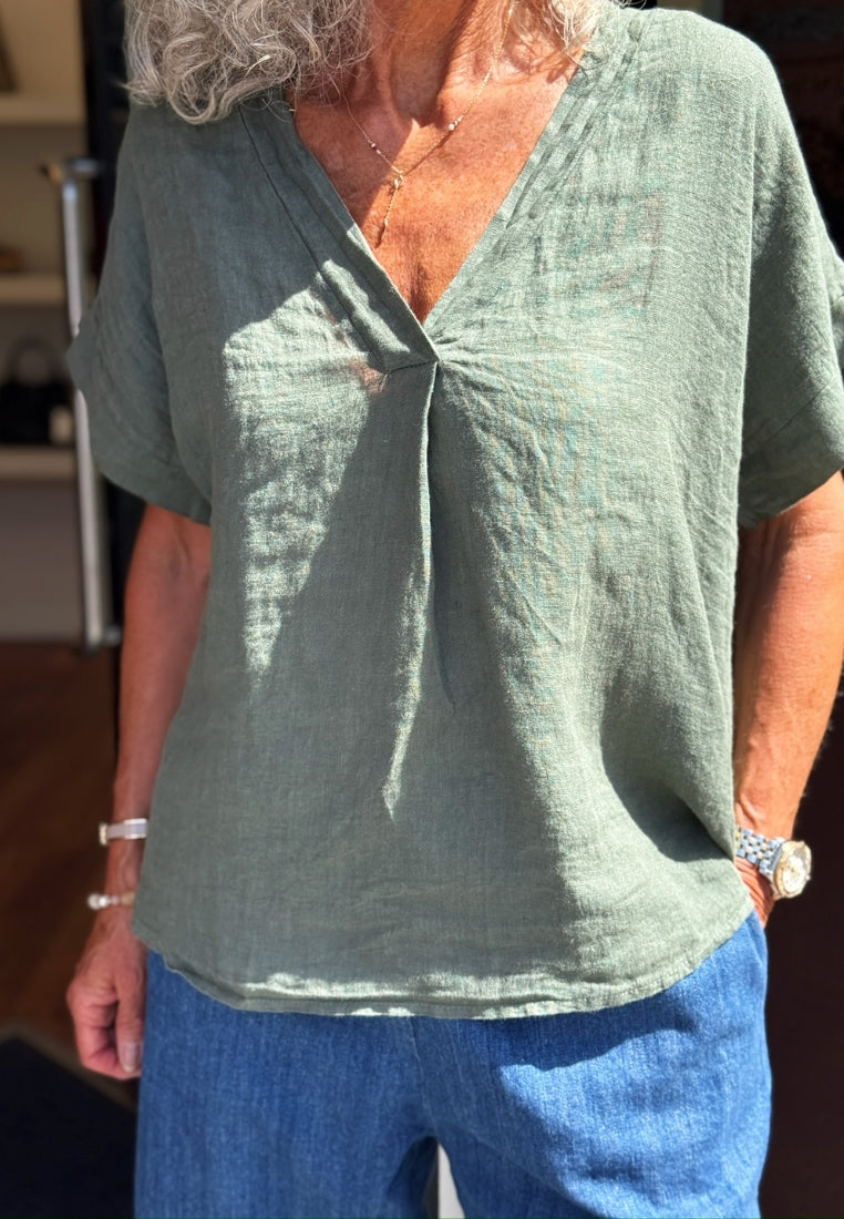 Amelia bluse - Army