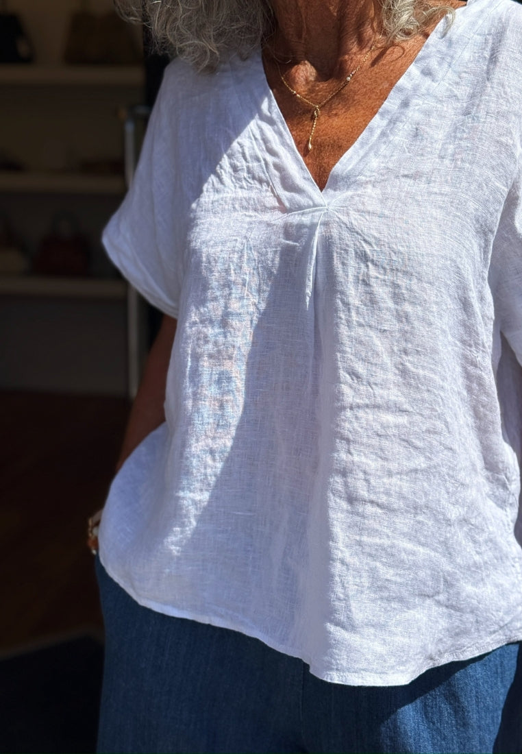 Amelia bluse - White