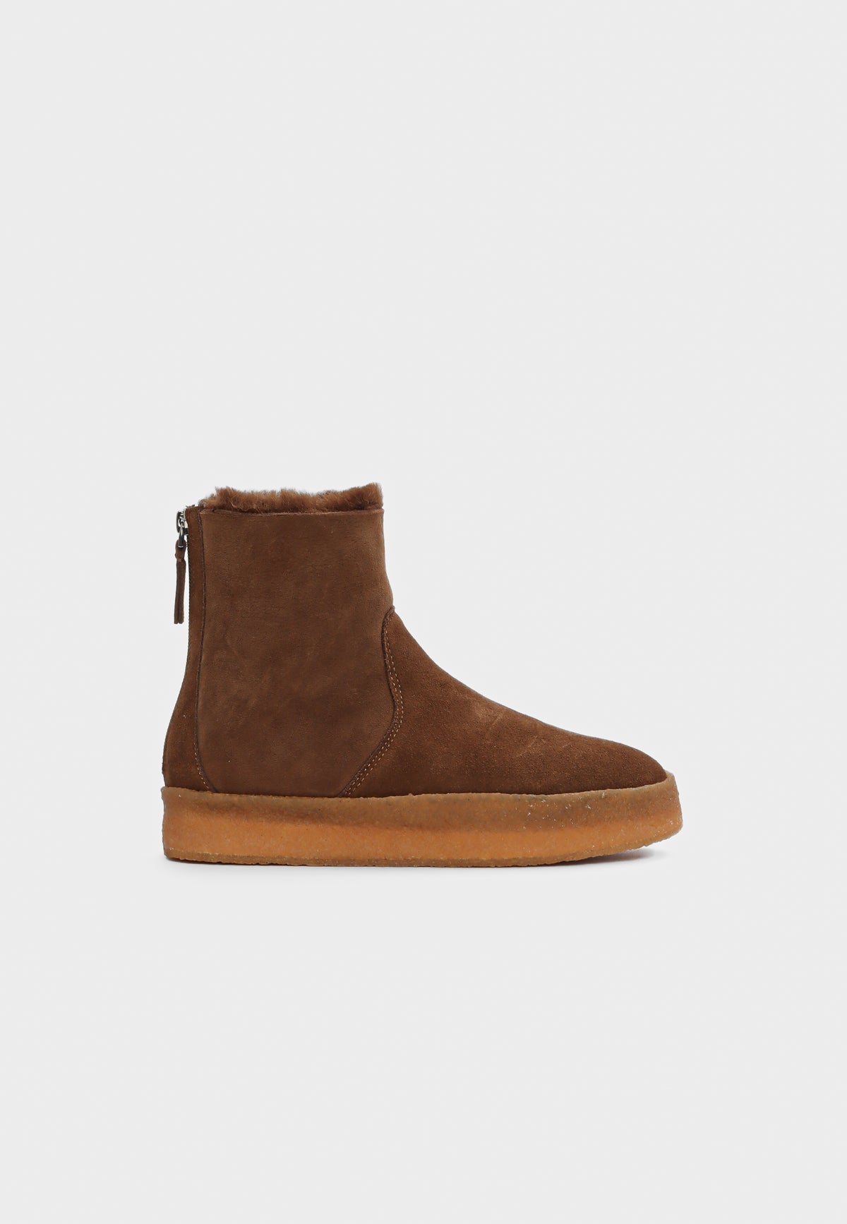 Ana støvle - Suede Cognac