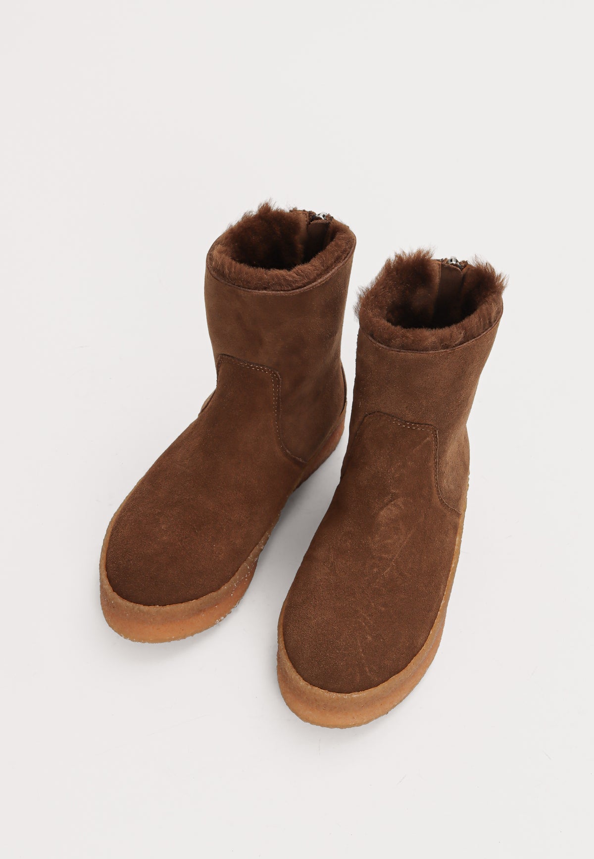 Ana støvle - Suede Cognac