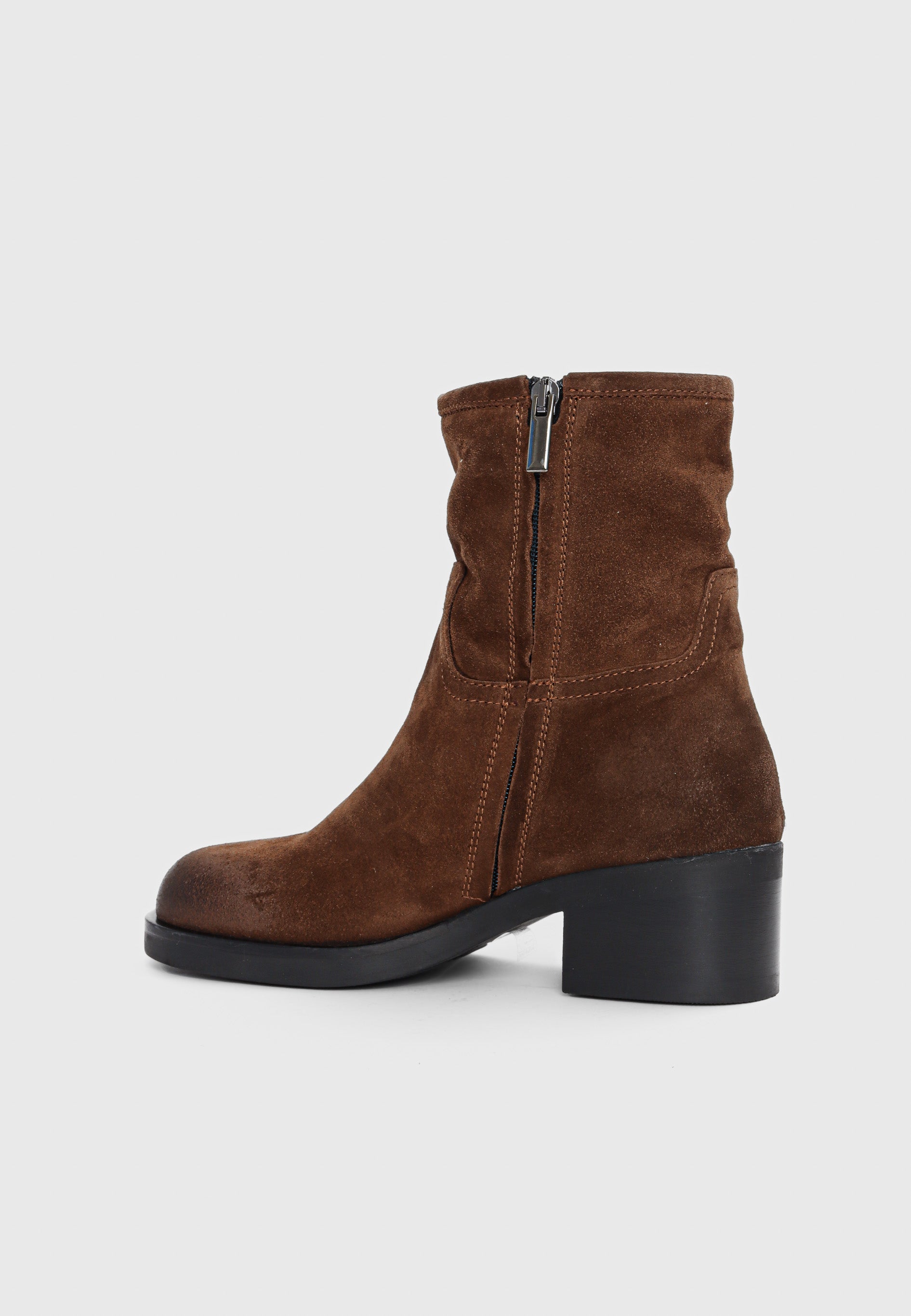 Arden støvle - Suede Cognac