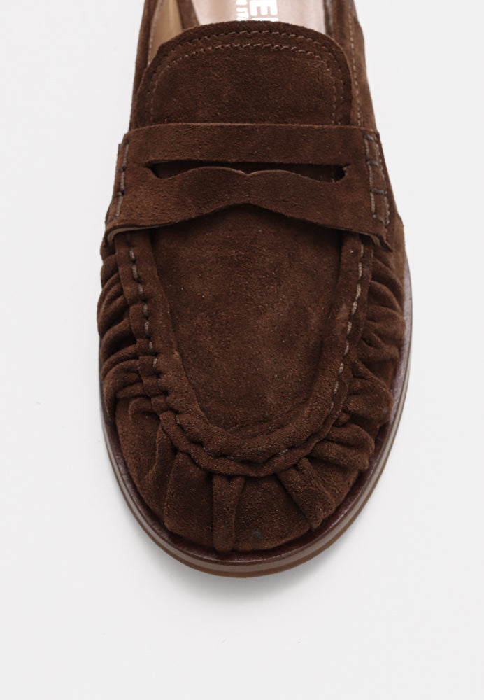 Brandon sko - Suede Brown