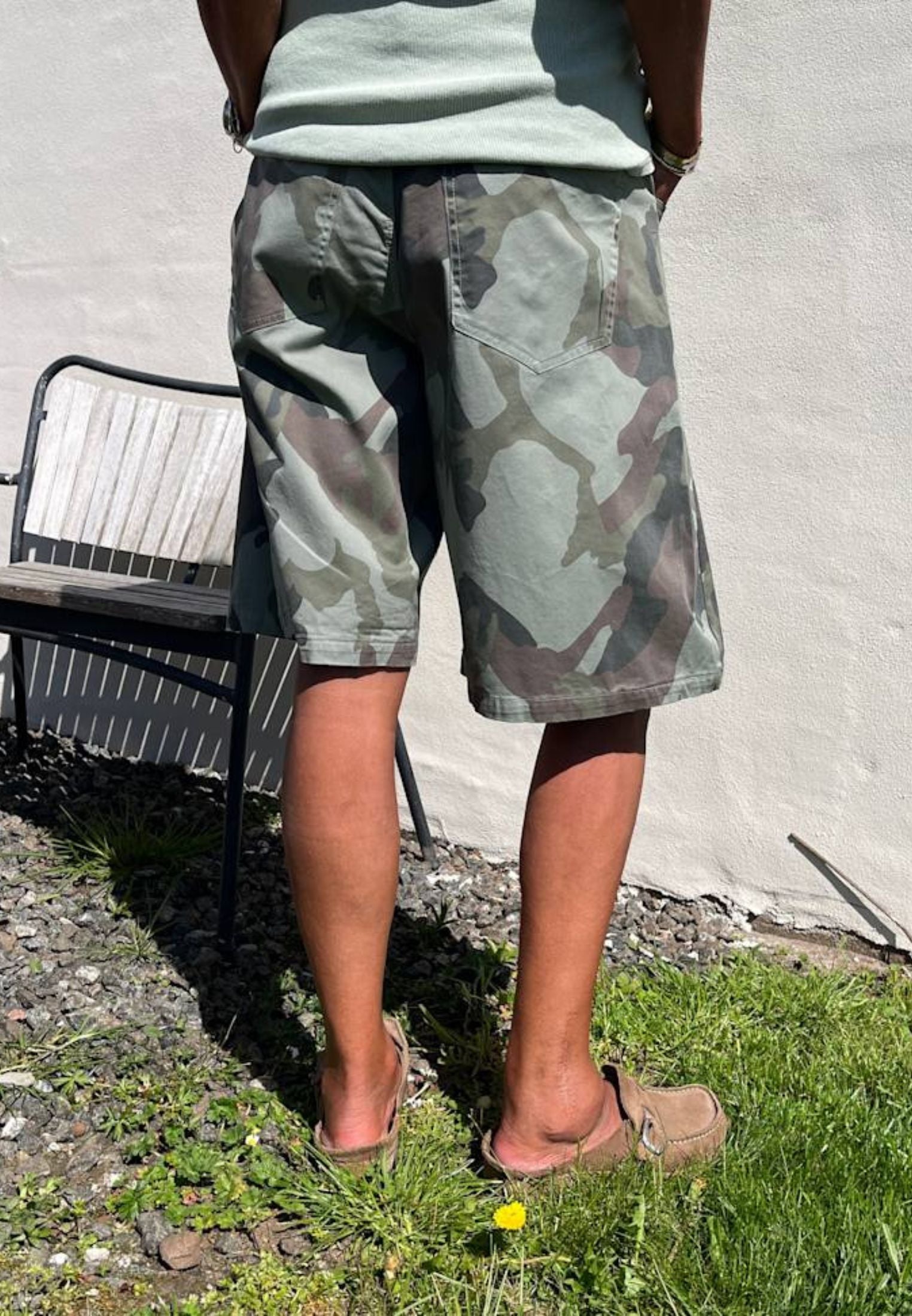 Crush shorts - Beige Camo