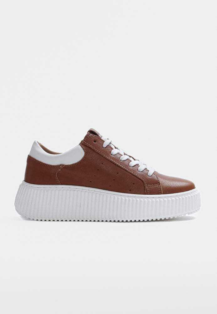 Court sneaker - Cognac