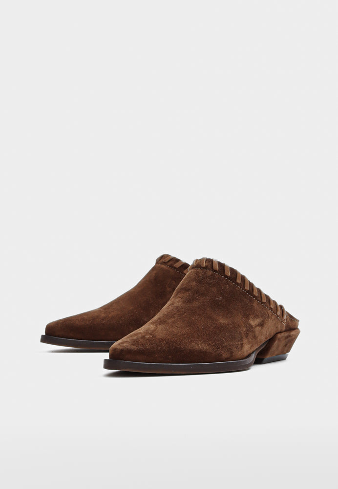 Elvie sko - Suede Cognac