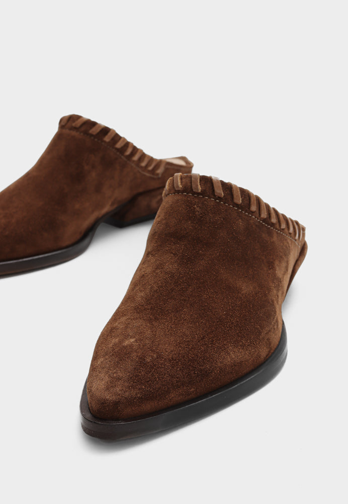 Elvie sko - Suede Cognac