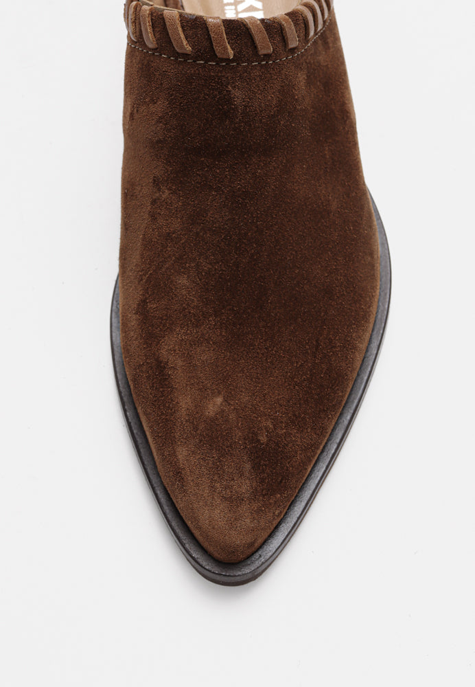 Elvie sko - Suede Cognac