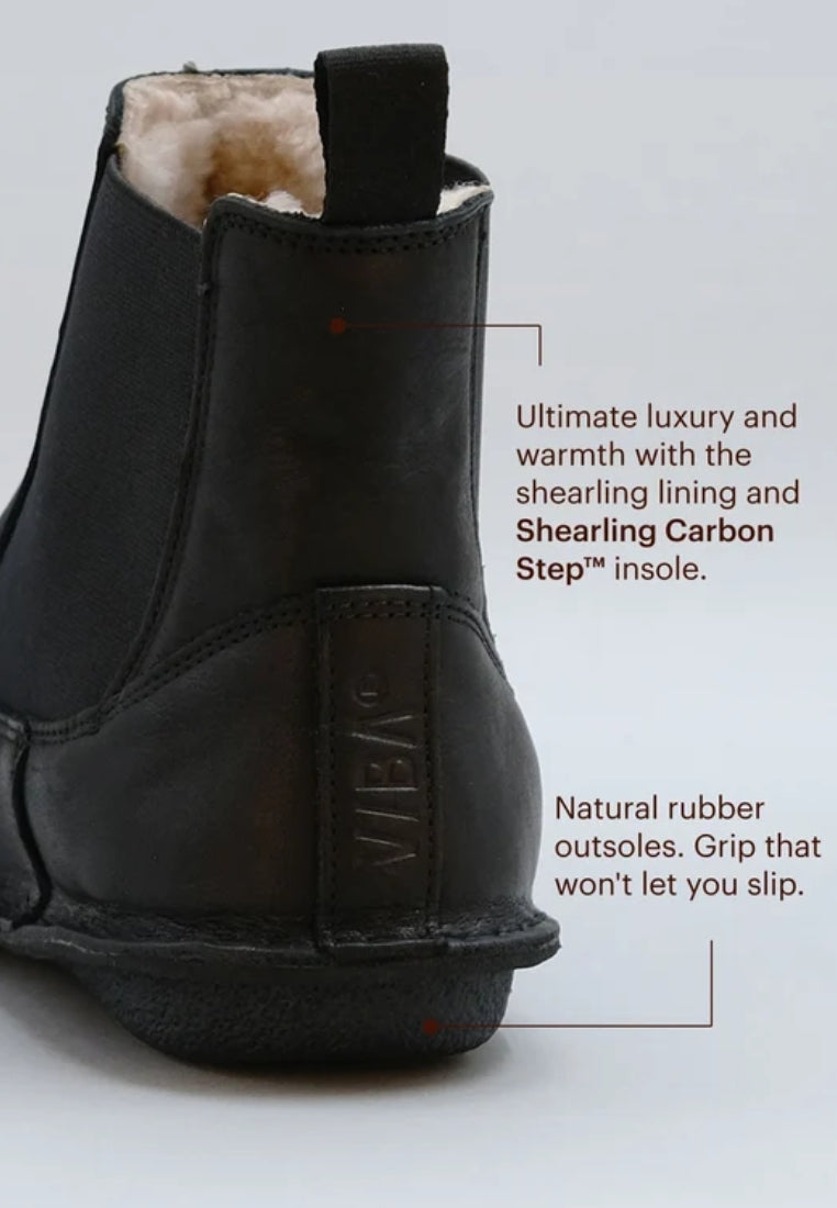 Helsinki Shearling Trek støvle - Preto Black