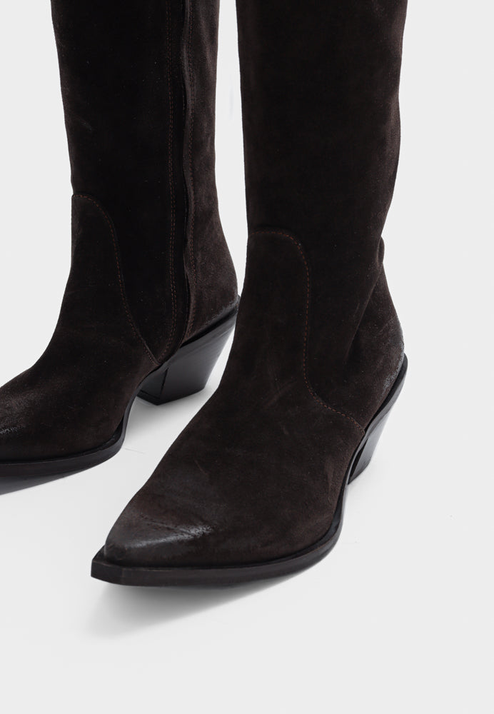 Josie støvle - Mocca Suede
