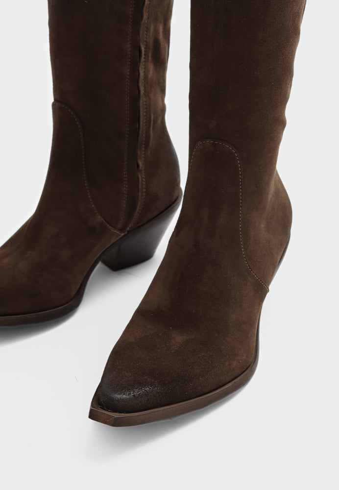 Josie støvle - Suede Wood