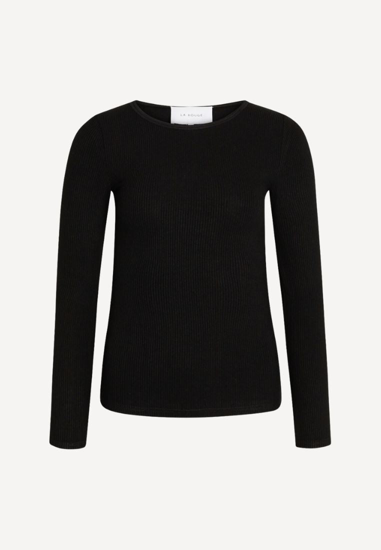 Lisa langærmet bluse - Black