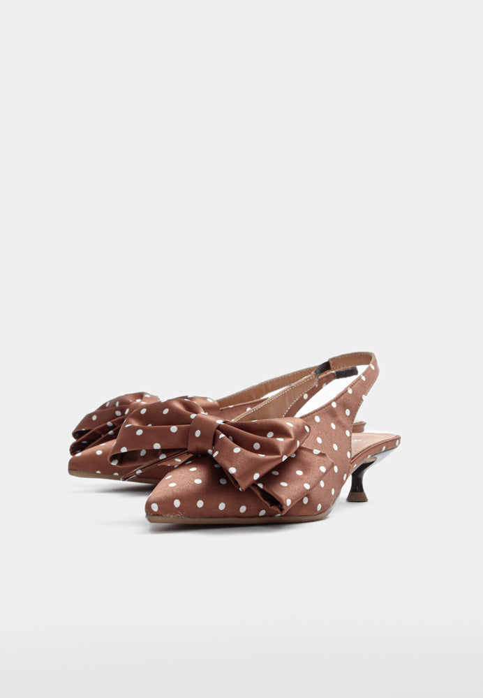 Olivia slingback - Cognac Brown