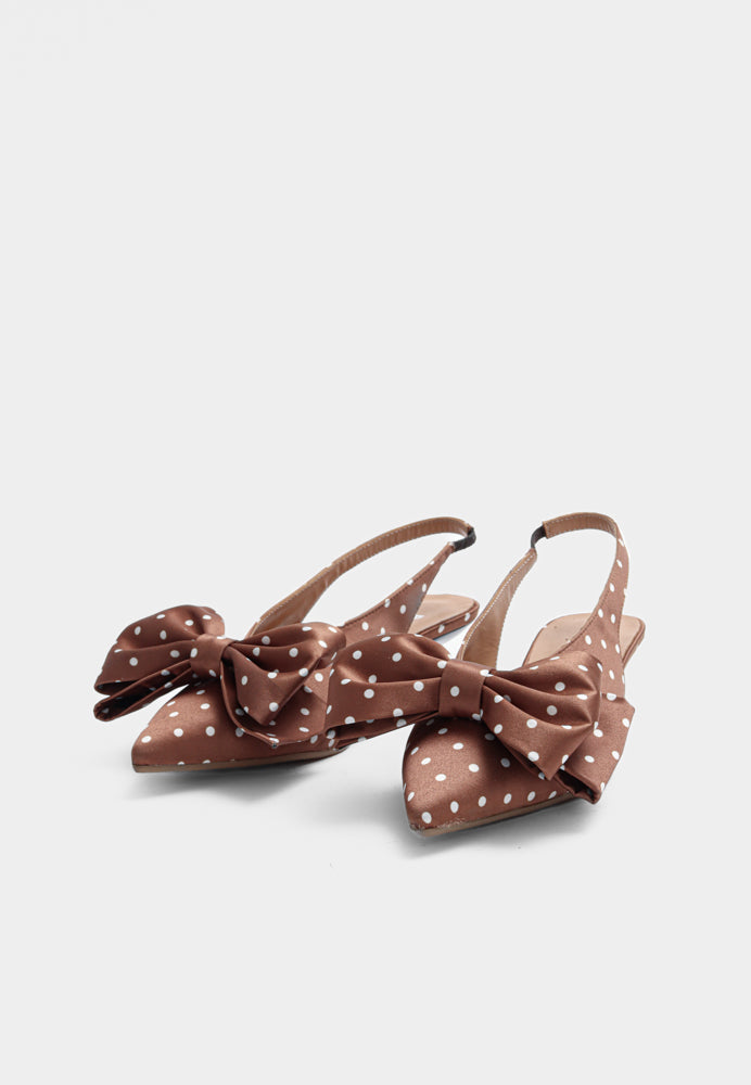 Olivia slingback - Cognac Brown