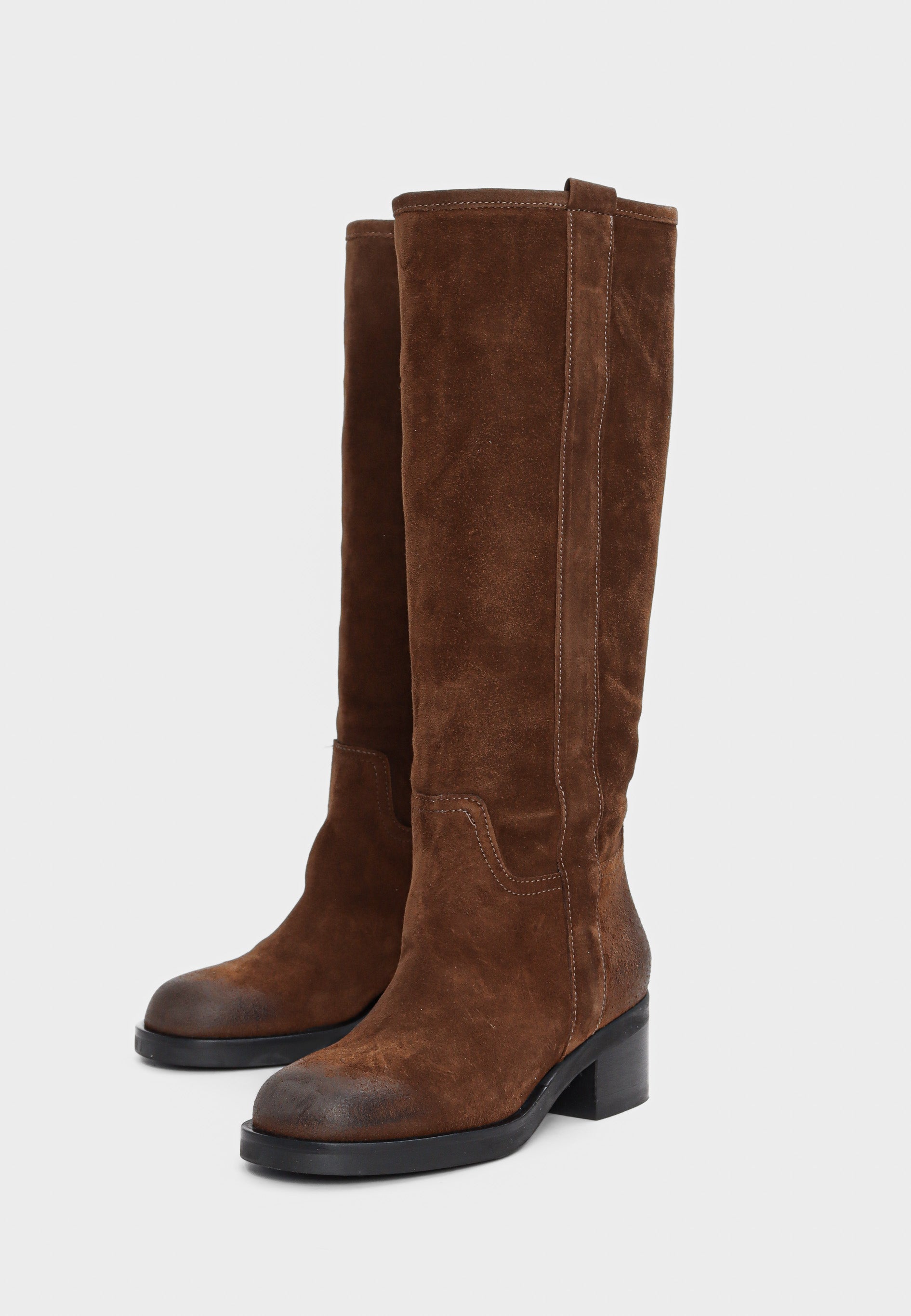 Lucca støvle - Suede Cognac