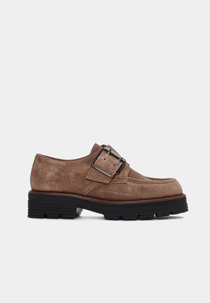 Marissa sko - Suede Taupe Brown
