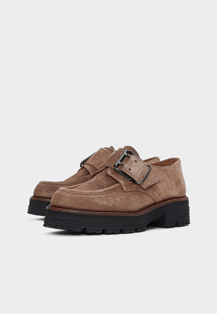 Marissa sko - Suede Taupe Brown