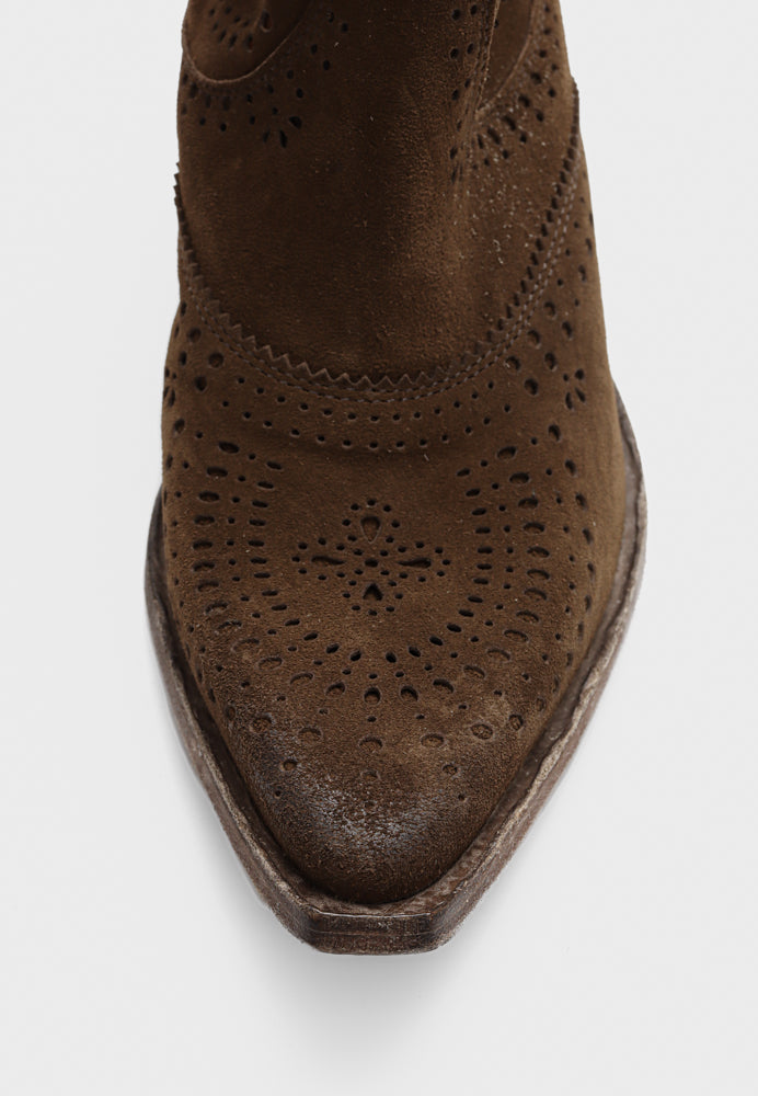 Napoli støvle - Suede Wood