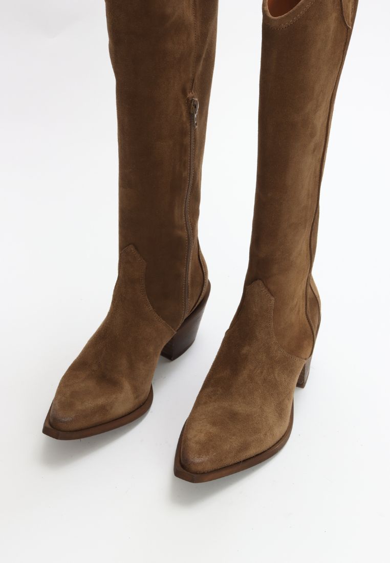 Pheby støvle - Suede Wood