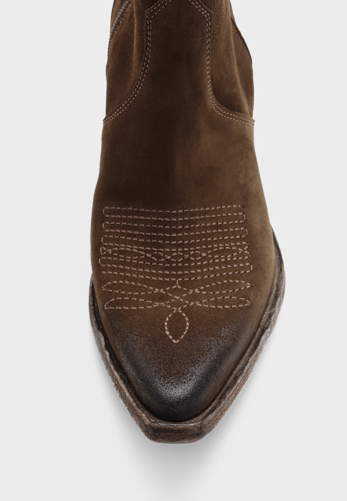 Roma støvle - Suede Wood