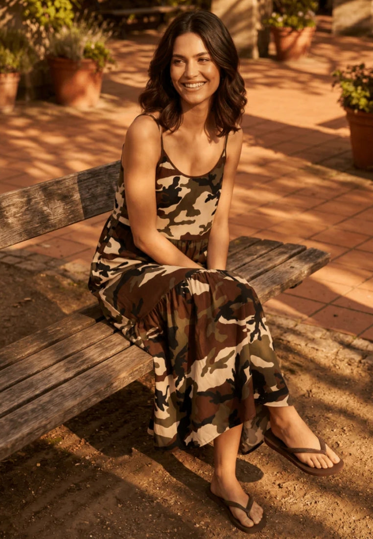 Sheana kjole - Camouflage