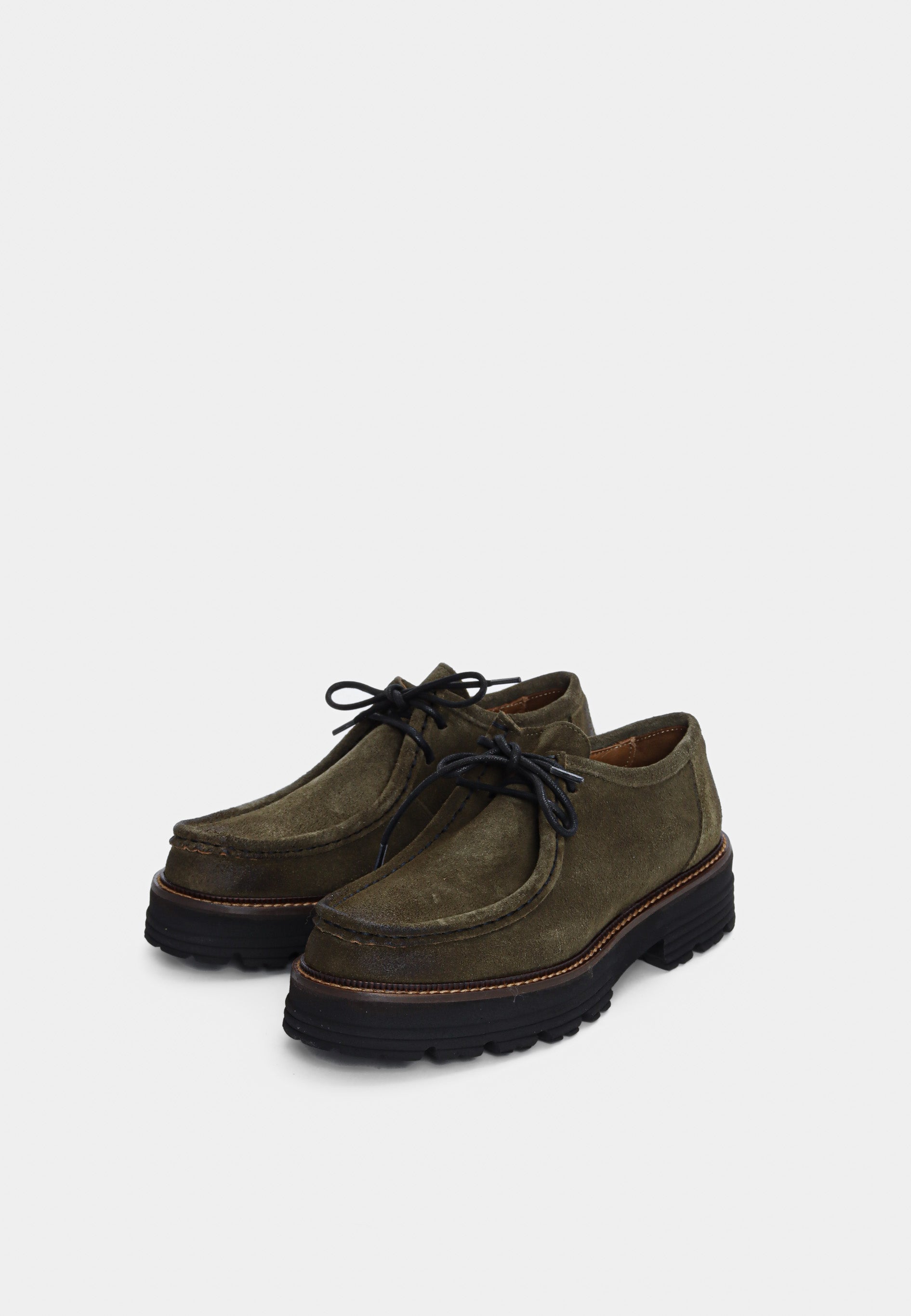 Sienna sko - Suede Military