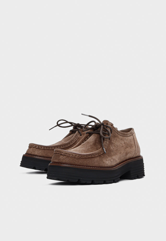 Sienna sko - Suede Taupe Brown
